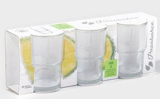 Набор стаканов HILL 200 мл, 3 шт